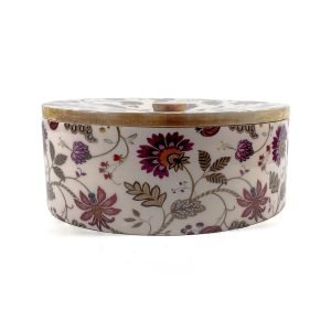 Natural Wooden Roti Box with Lid