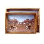 Elegant Wooden Tray for Home & Entertaining
