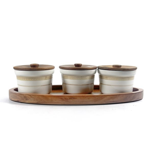 Spice and Condiment Jar Set with Organizer Tray