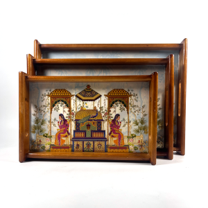 Artisan Edge Wooden Tray (3PCS)