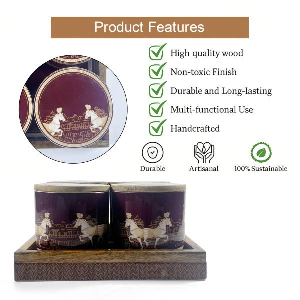 Horse-Themed Storage Jar with Lid