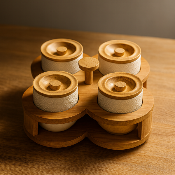 Handmade Ceramic Jar Set of 4