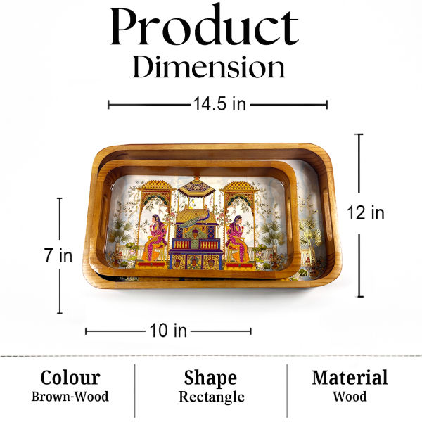 Multipurpose Wooden Tray