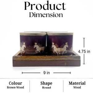 Horse-Themed Storage Jar with Lid