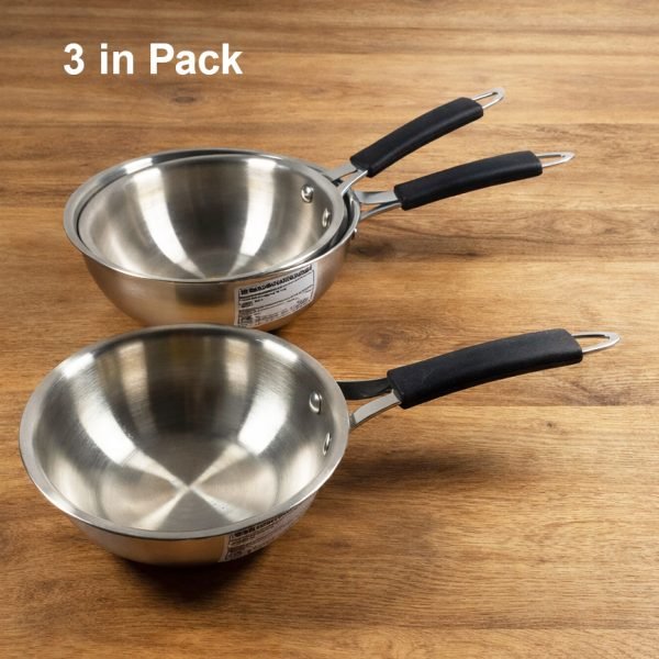 Stainless Steel Fry pan Set (3 PCS)