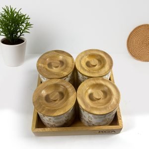 All-in-One Storage Jar Set with Tray: