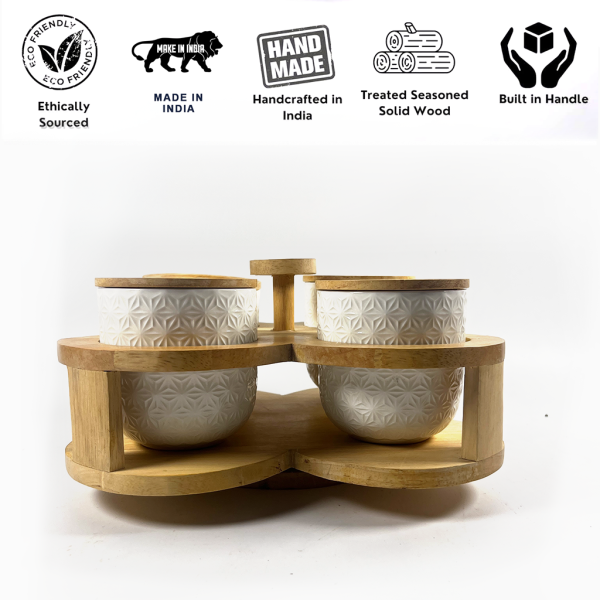 Handmade Ceramic Jar Set of 4