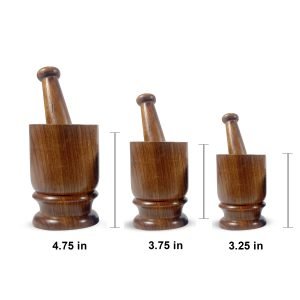 Wooden Mortar & Pestle Set