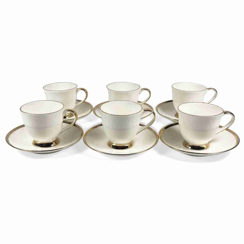 Ceramic Tea Set - 6 Pcs for Home Serving (Set of 1)