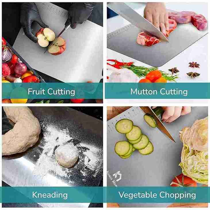 Stainless Steel Chopping Board-14x11 Inch (Pack of 1)
