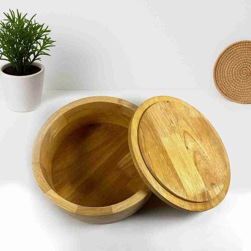 Ultimate Handcrafted Wooden Roti Box-Traditional (Set of 1)