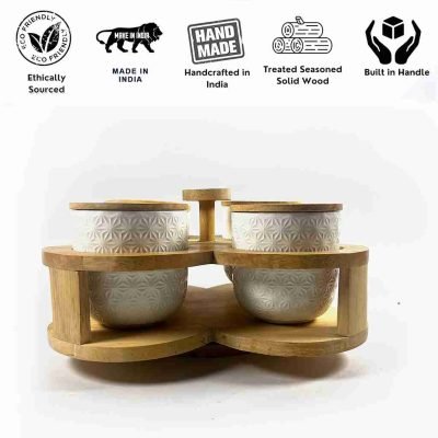 Handmade Ceramic Jar Set of 4