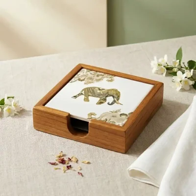 Signature Wooden Coaster Set – KGA Coaster (Set of 1)