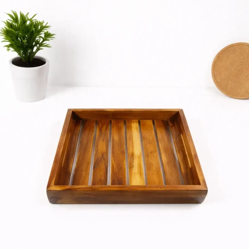 Aqua Square Serving Tray-2 Pieces-Dining (Set of 1)