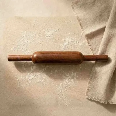 brown wooden 14 inch Belan durable rolling pin