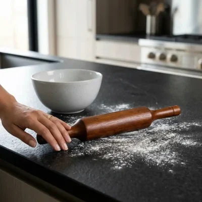 Export Quality Wooden Belan-Smooth Rolling Pin (Set of 1)