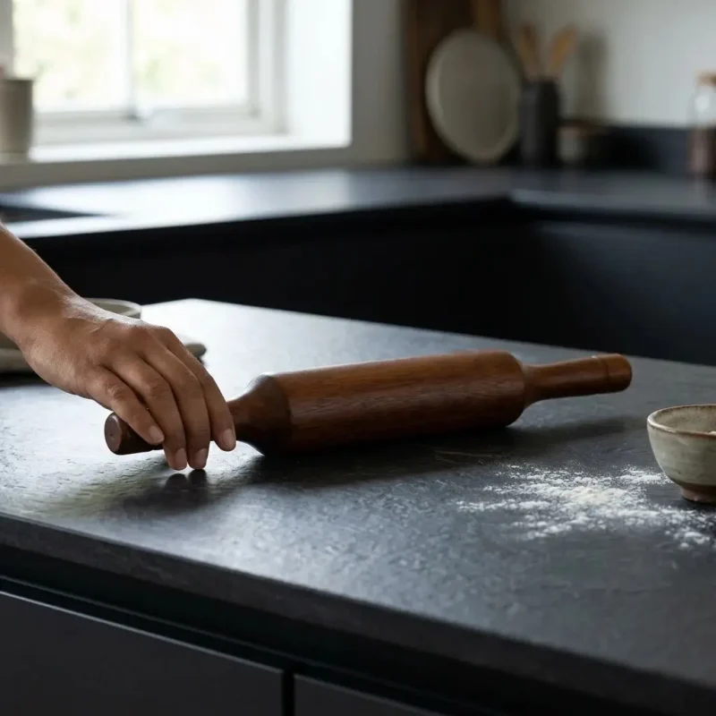 Export Quality Wooden Belan-Smooth Rolling Pin (Set of 1)