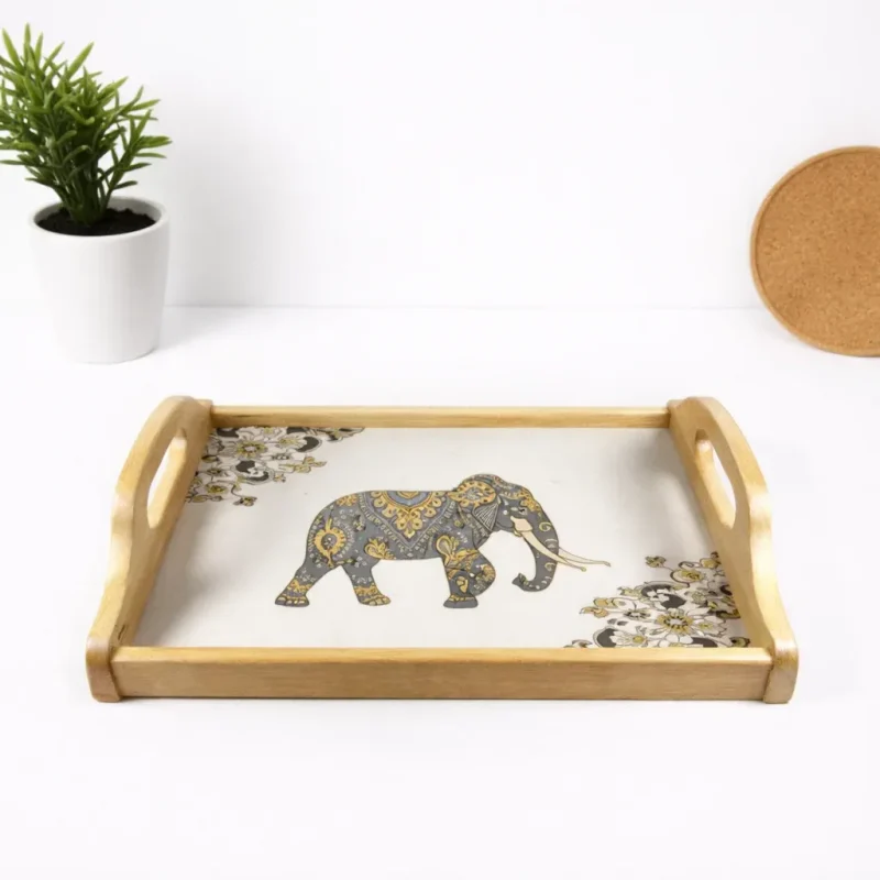 Galaxy Serving Tray-Arc Printed-Rectangle (Set of 1)