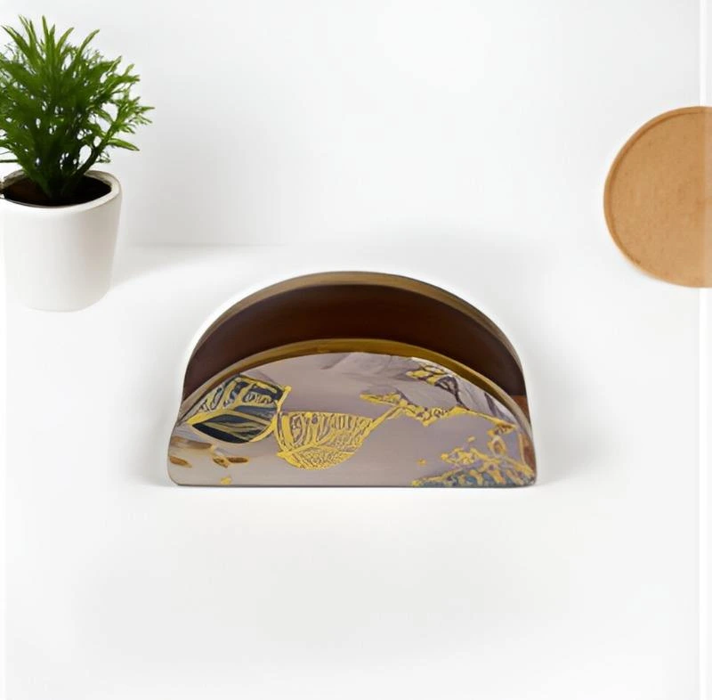 Signature Napkin Holder - Compact Tissue Stand (Small Size)