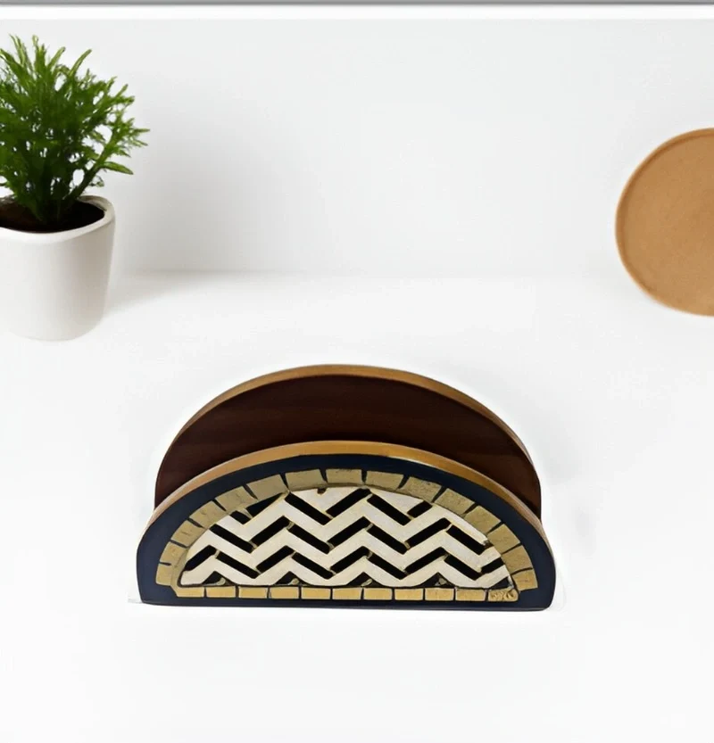 Signature Napkin Holder - Compact Tissue Stand (Small Size)