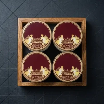 Refreshment Serving 4 Jar Set – Stylish Snack Platter (Set of 1)