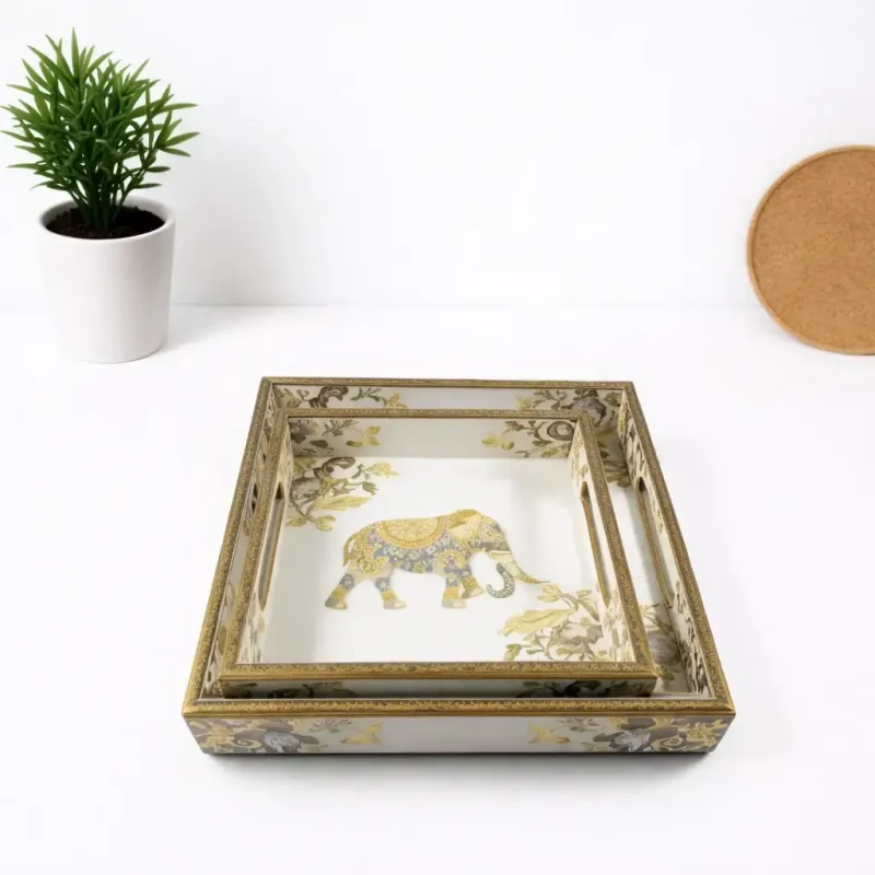 Signature Square 2 Tray-Printed (Set of 1)