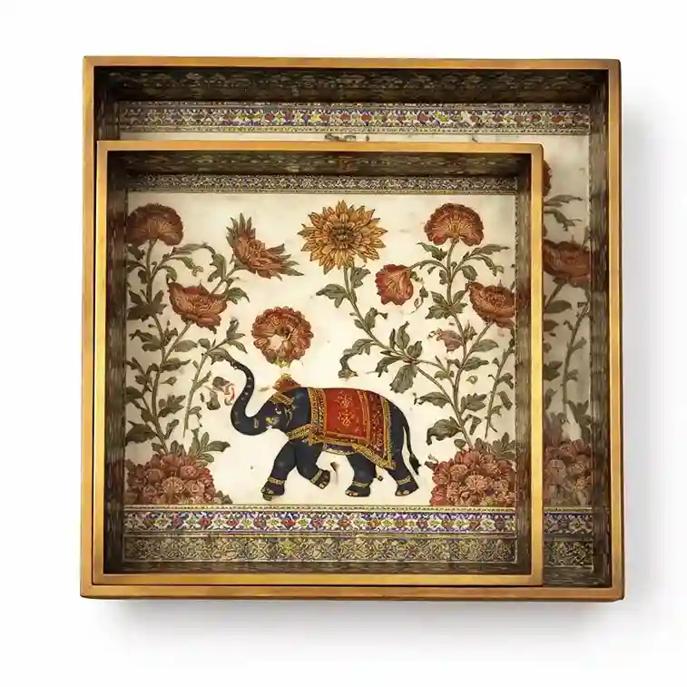 Signature Square 2 Tray-Printed (Set of 1)