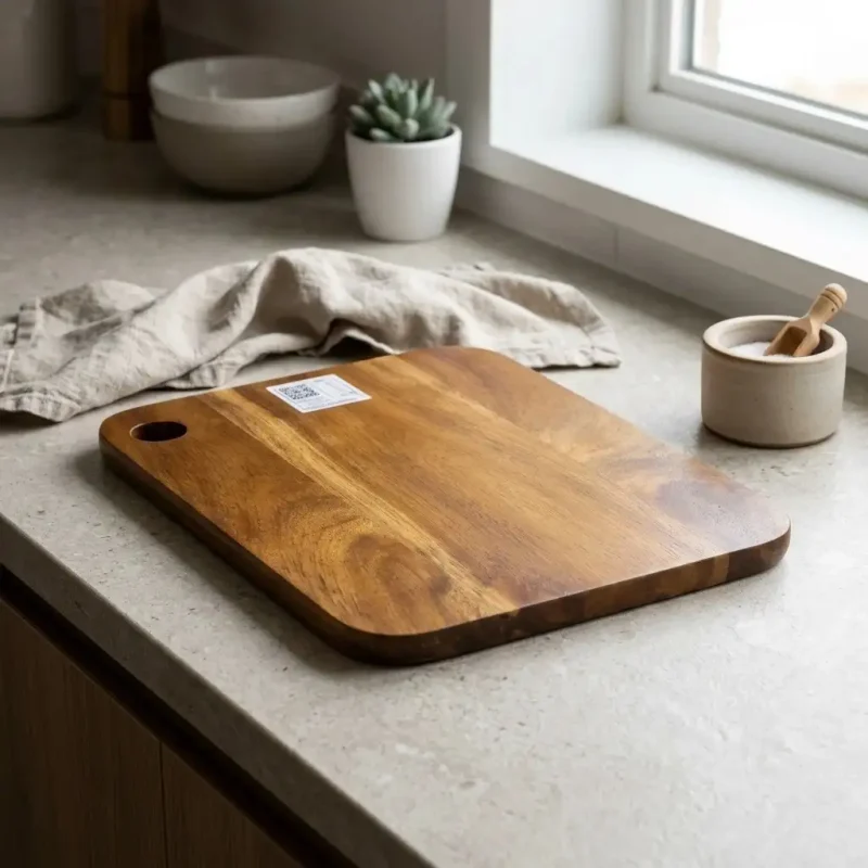 Wooden Chopping Board-12 Inch Square-Kitchen (Set of 1)