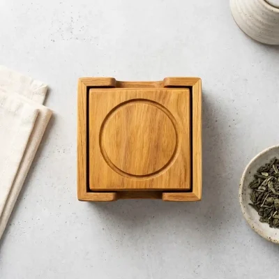 Wooden Coaster Stand (Set of 1)