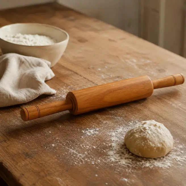 Big Wooden Belan-Heavy Duty Rolling Pin for Roti (Set of 1)