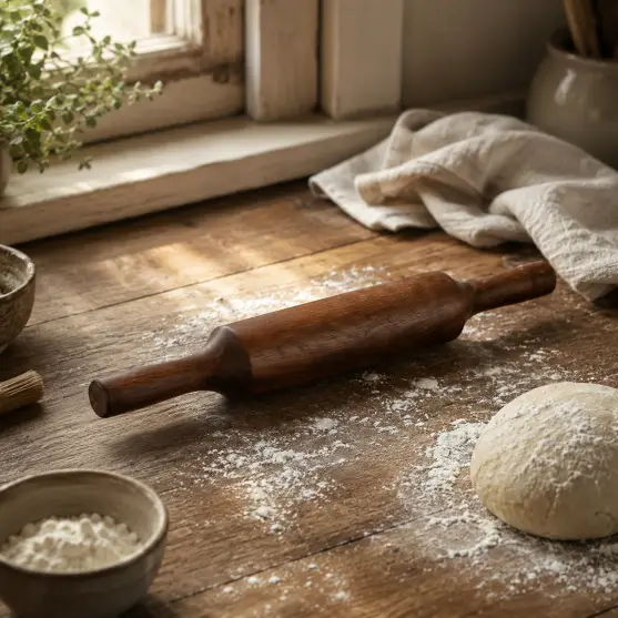 Export Quality Wooden Belan-Smooth Rolling Pin (Set of 1)
