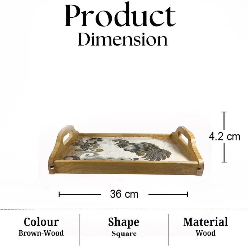 Galaxy Serving Tray-Arc Printed-Rectangle (Set of 1)