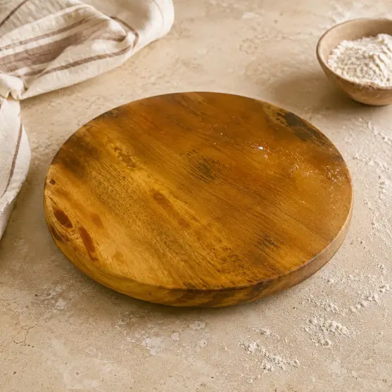 Laminate Wooden Chakla-10 Inch Round - Kitchen (Set of 1)