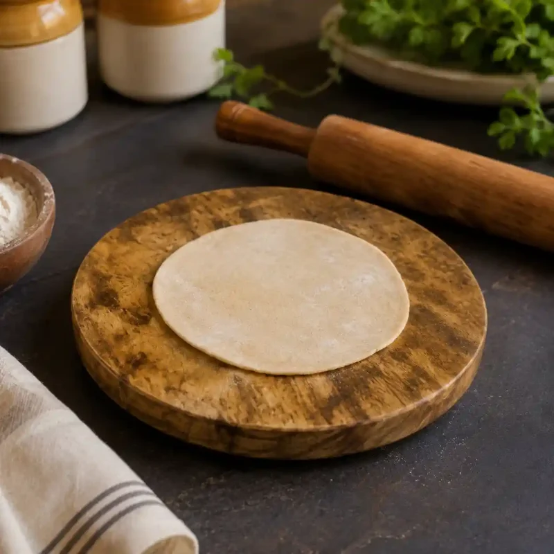 Laminate Wooden Chakla - 9 Inch Round - Kitchen (Set of 1)