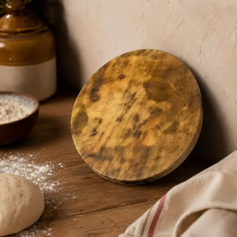 Laminate Wooden Chakla - 9 Inch Round - Kitchen (Set of 1)
