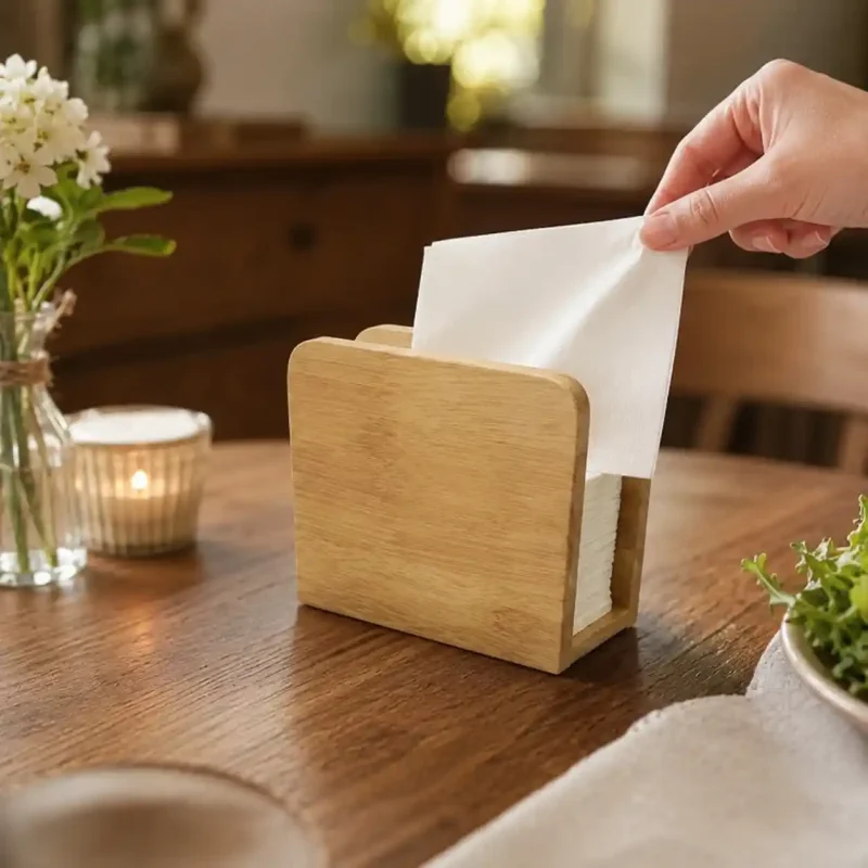 Rectangular Napkin Stand - Durable Tissue Holder (Set of 1)
