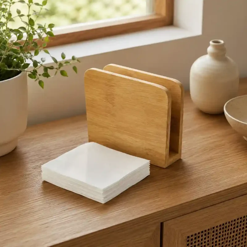 Rectangular Napkin Stand - Durable Tissue Holder (Set of 1)