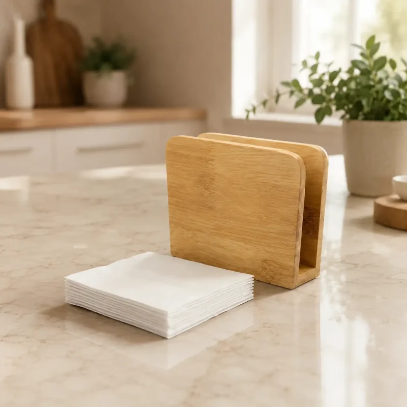 Rectangular Napkin Stand - Durable Tissue Holder (Set of 1)