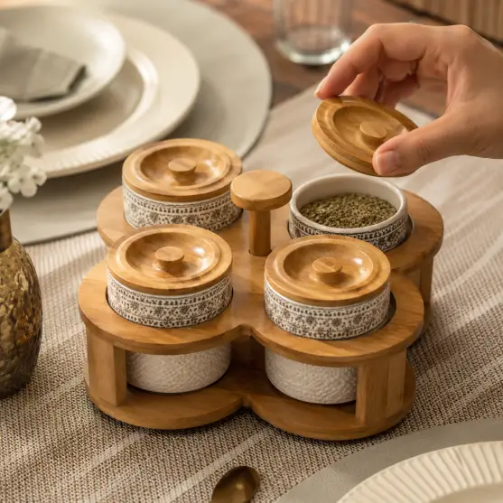 Revolving Cutlery 4 Organizer - 360 Degree Rotating (Set of 1)