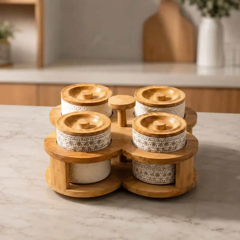 Revolving Cutlery 4 Organizer - 360 Degree Rotating (Set of 1)