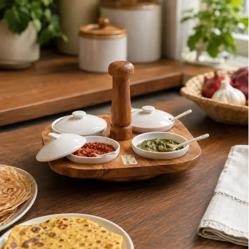 Revolving Spice 4 Jar Set-Rotating Kitchen Storage (Set of 1)