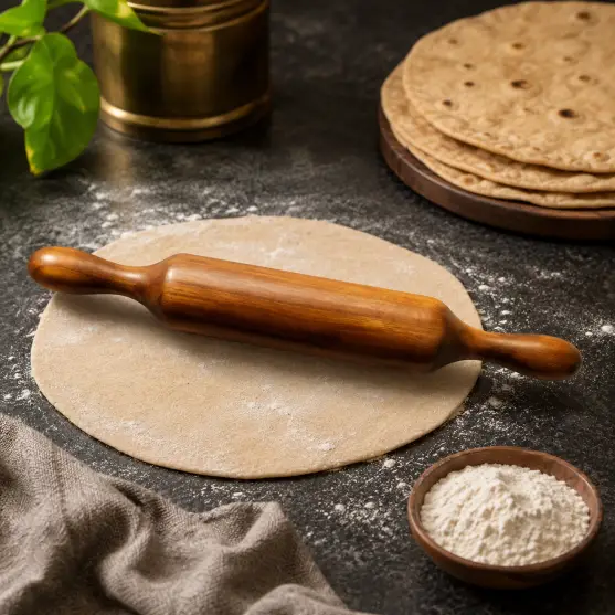 Sheesham Wood Belan-14 Inch Rolling Pin (Set of 1)