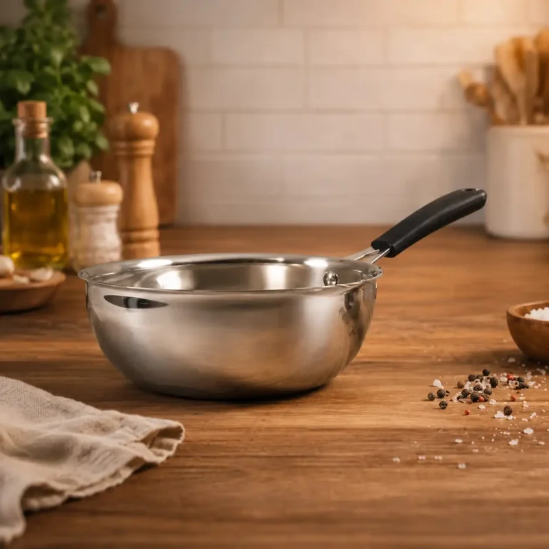 Stainless Steel Mini Frypan - Durable Egg Frying Pan (Large)