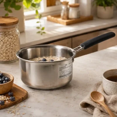 Stainless Steel Saucepan No 11-Durable Milk Pan (Set of 1)