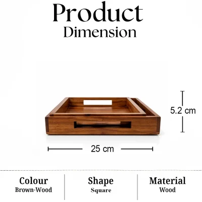 Stylo Serving 2 Tray-Dining (Set of 1)