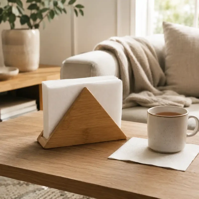 Triangular Napkin Stand - Modern Tissue Holder (Set of 1)
