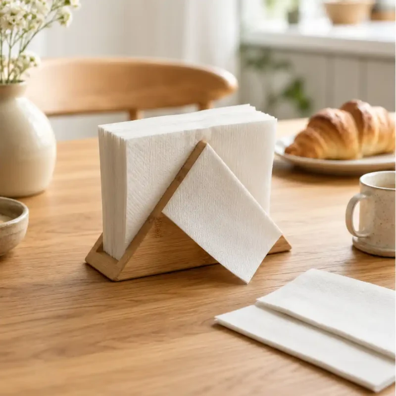 Triangular Napkin Stand - Modern Tissue Holder (Set of 1)