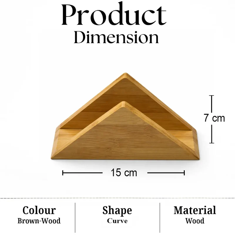 Triangular Napkin Stand - Modern Tissue Holder (Set of 1)