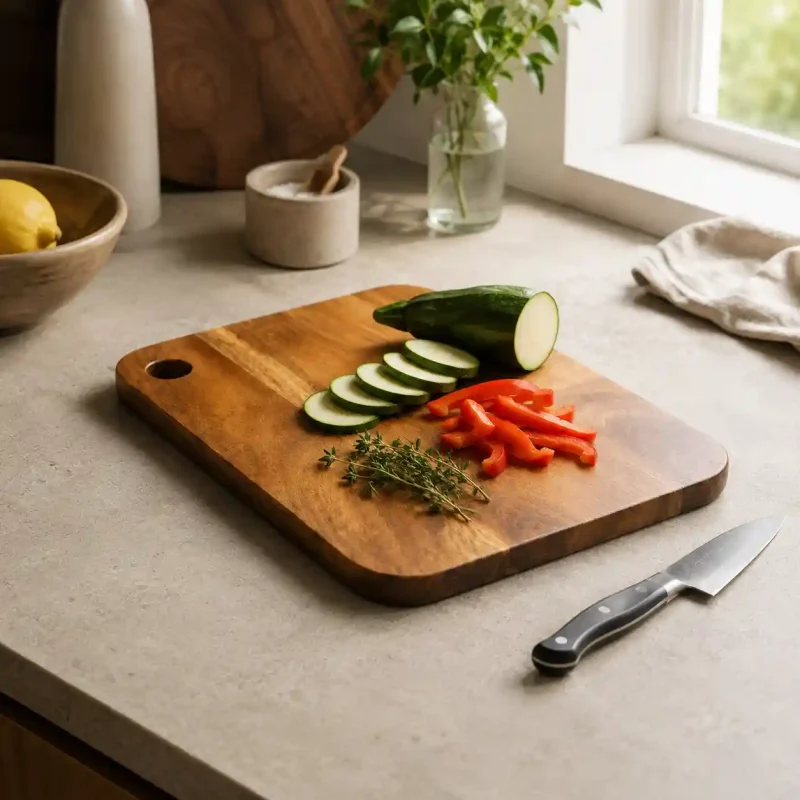 Wooden Chopping Board-12 Inch Square-Kitchen (Set of 1)