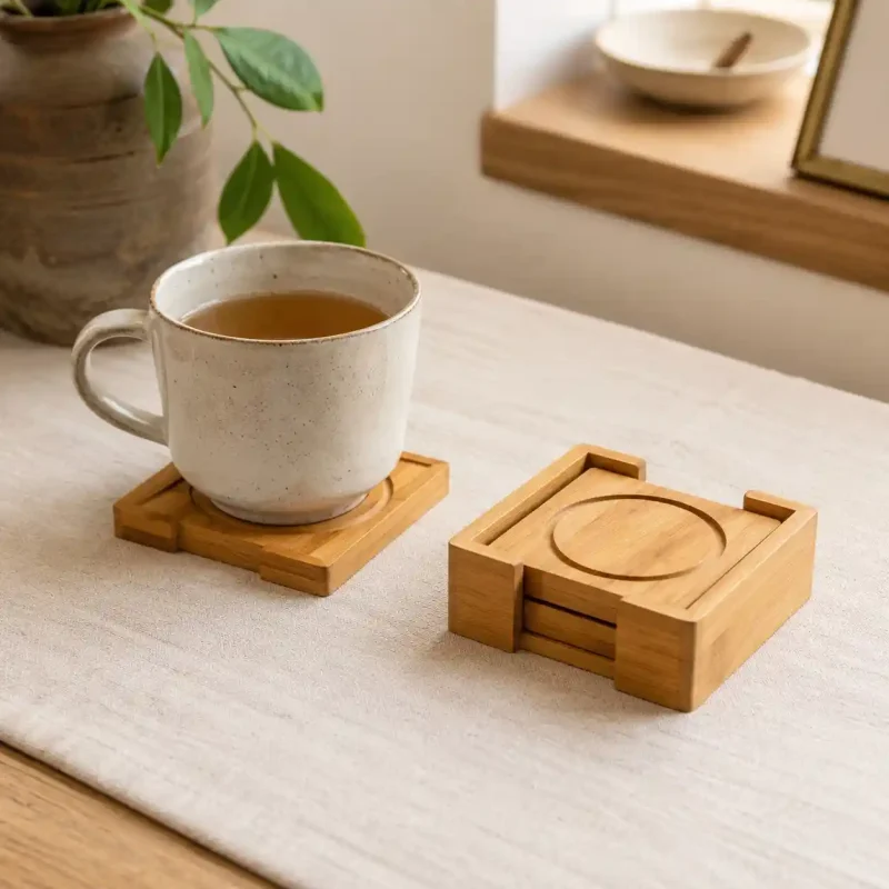 Wooden Coaster Stand (Set of 1)